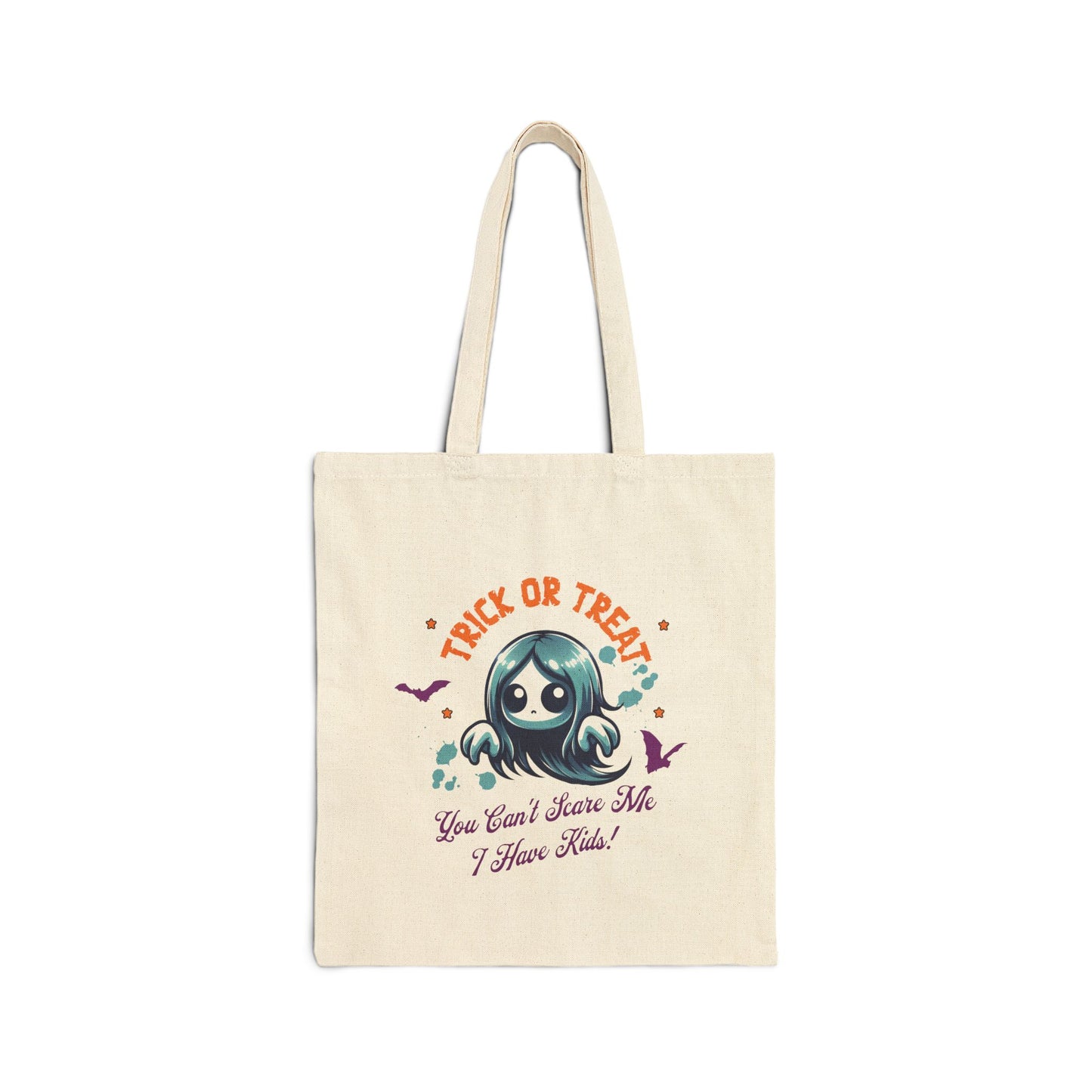 Halloween Tote Bag - Trick or Treat Cotton Canvas Bag, Reusable Eco-Friendly Fall Tote, Spooky Season Gift, Cute Halloween Accessory