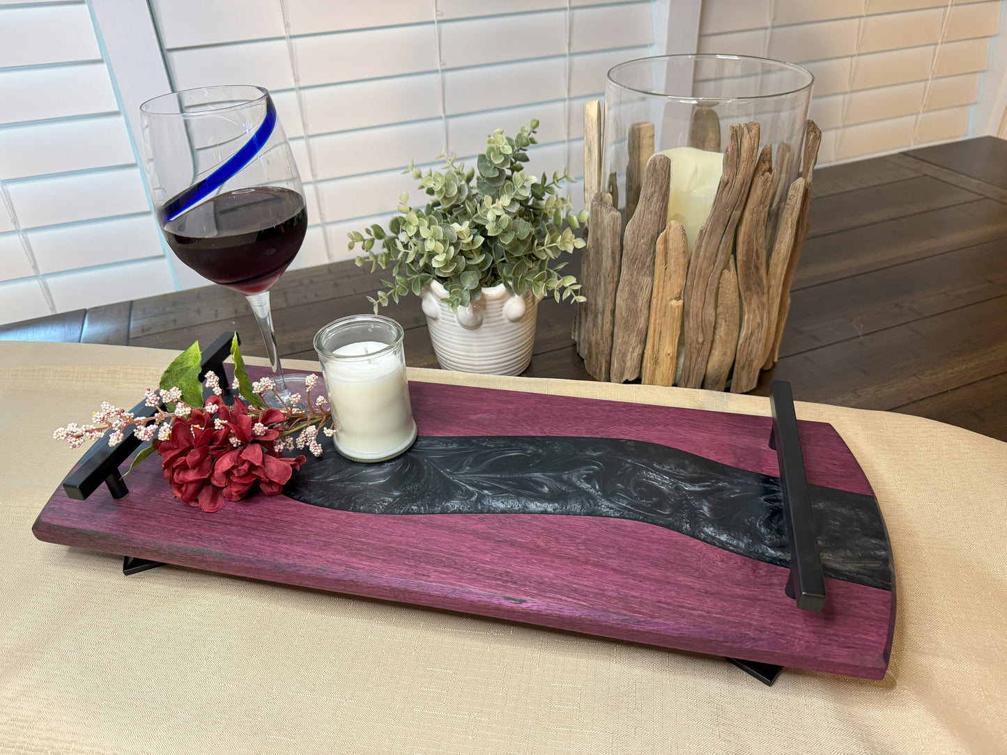 Personalized Charcuterie Board, Epoxy Charcuterie Board, Serving Board, Cheese Tray, Wedding Gift, Anniversary Gift, Realtor Gift