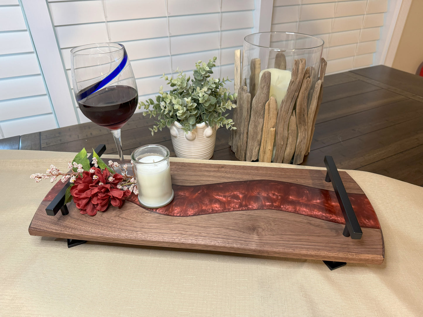 Personalized Charcuterie Board, Epoxy Charcuterie Board, Serving Board, Cheese Tray, Wedding Gift, Anniversary Gift, Realtor Gift